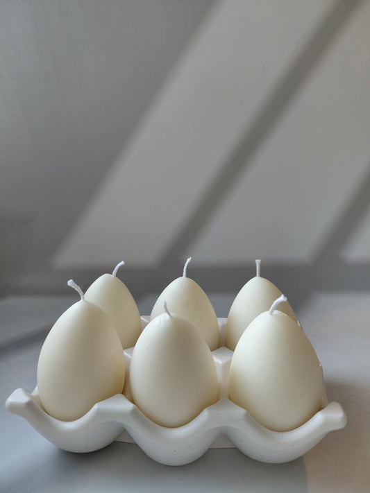 Egg Holder Candle Set – Handcrafted Soy Wax Candles